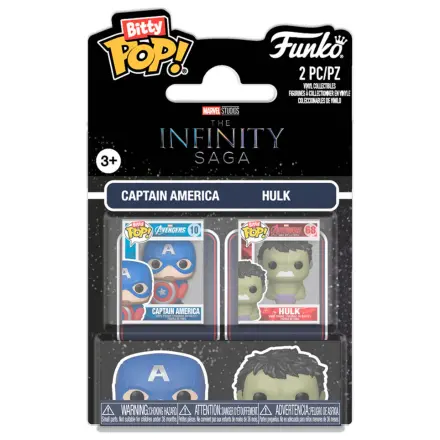Funko Bitty POP pack 2 figures Marvel Infinity Saga Captain America & Hulk product photo