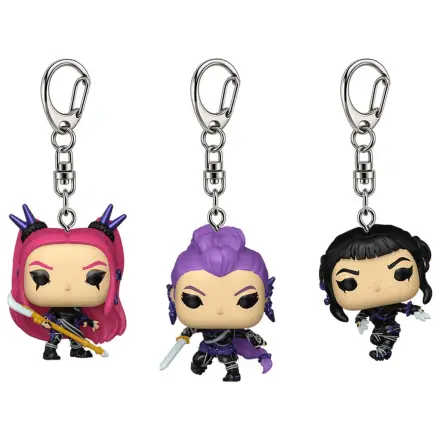 Funko Pocket POP pack 3 keychain Kpop Demon Hunters product photo