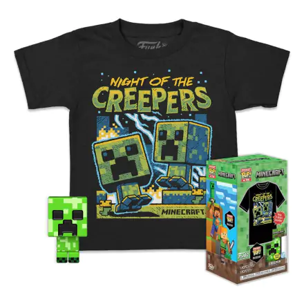 Minecraft Pocket POP! & Kids Tee Box Blue Creeper Size L product photo
