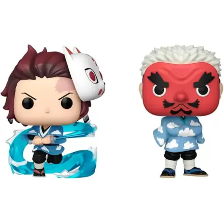 Funko POP pack 2 figures Demon Slayer Kimetsu no Yaiba Tanjiro Kamado & Sakonji Urokodaki termékfotója