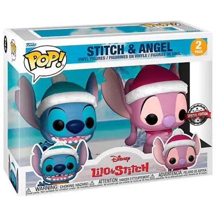 POP pack 2 figures Disney Lilo & Stitch - Stitch & Angel Winter Exclusive product photo