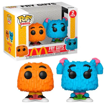 McDonald's POP! Ad Icons Vinyl Figures 2-Pack Fry Guy (Orange/Blue Pigtails) 5 cm product photo