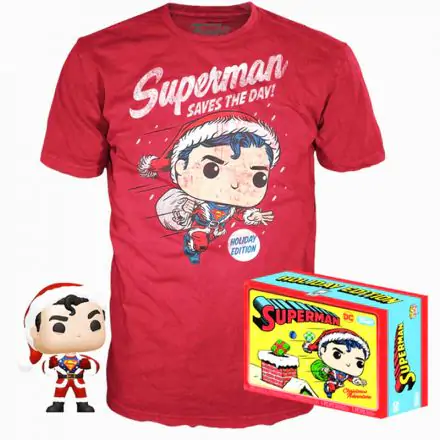 Funko POP figure & tee box Back DC Comics Superman Exclusive Flocked termékfotója