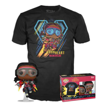 Funko POP figure & tee box Black Panther Legacy Ironheart MK1 (GW) product photo