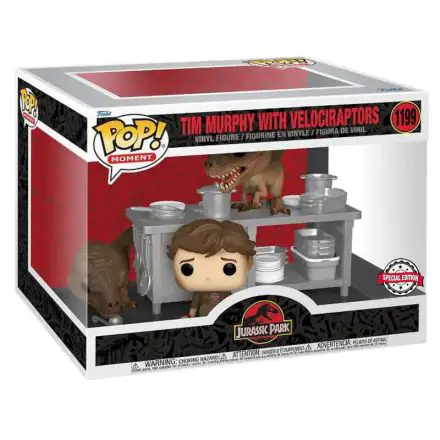POP figure Jurassic Park Tim & Velociraptors Exclusive product photo