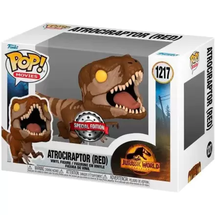 POP figure Jurassic World 3 Atrociraptor Red Exclusive termékfotója