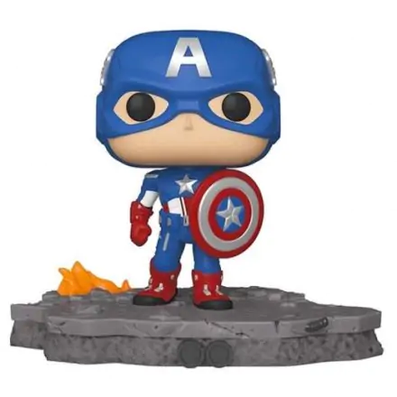 Avengers POP! Deluxe Vinyl Figure Captain America (Assemble) 9 cm termékfotója