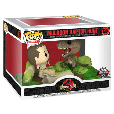 POP figure Moment Jurassic Park Muldoon Raptor Hunt Exclusive product photo
