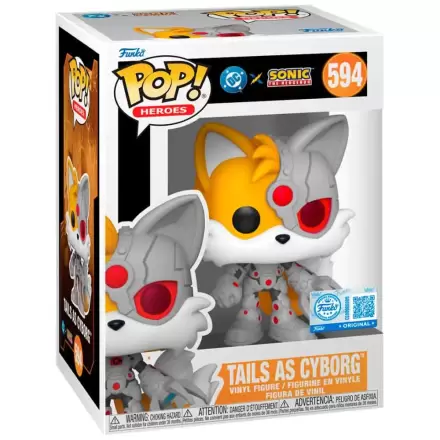 Funko POP figure Sonic The Hedgehog DC Comics Tails As Cyborg Exclusive product photo