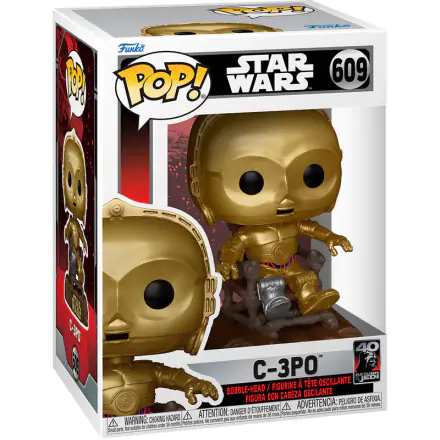 Star Wars Return of the Jedi 40th Anniversary POP! Vinyl Figure C3P0 in chair 9 cm termékfotója