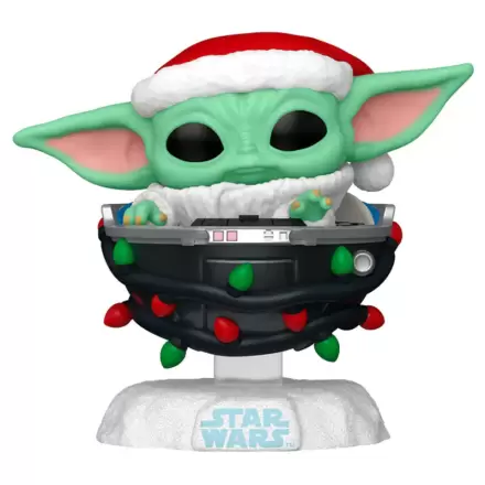 Funko POP figure Star Wars Grogu with Santa Hat in Pram termékfotója