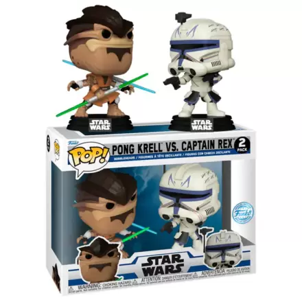 POP pack 2 figures Star Wars The Clone Wars Duels Pong Krell & Captain Rex Exclusive product photo