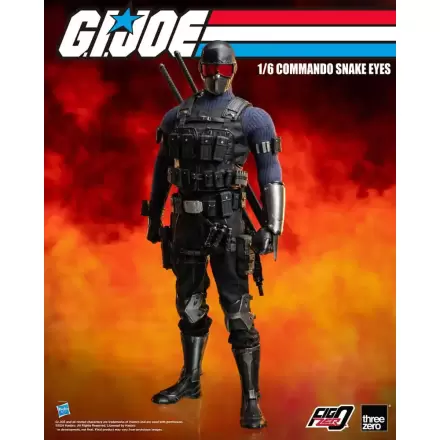 G.I. Joe FigZero Action Figure 1/6 Commando Snake Eyes 30 cm termékfotója