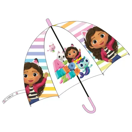 Gabi's Dollhouse A-meowzing Kids Semi-Automatic Transparent Umbrella Ø74 cm product photo