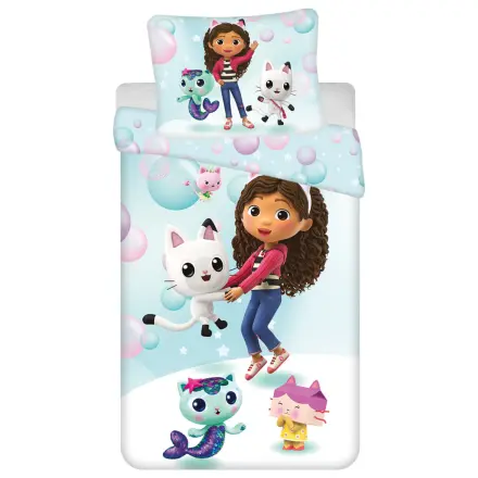 Gabby's Dollhouse Bubbles Microfiber Duvet Cover 140x200cm, 70x90cm product photo