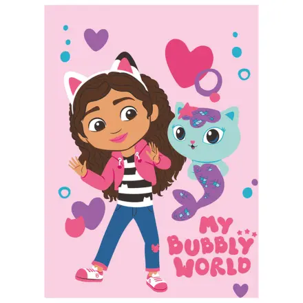 Gabi's Dollhouse Bubbly World fleece blanket product photo