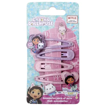 Gabi's Dollhouse Cat Adventures Hair Clip Set 4 pcs product photo