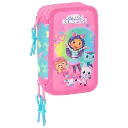 Gabbys Dollhouse Confetti triple pencil case 37pcs product photo