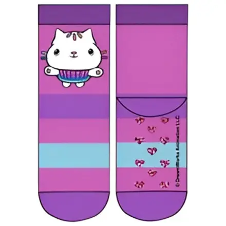 Gabi's Dollhouse Girls Purple Children's Thick Non-Slip Socks 27/30 product photo