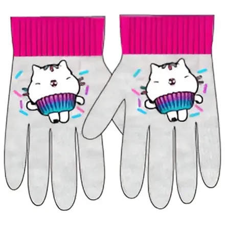Gabi's Dollhouse Love Grey Kids Gloves product photo