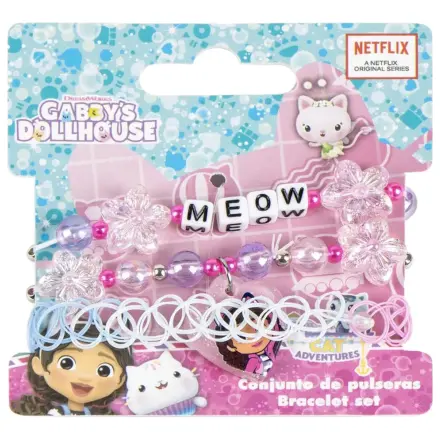 Gabi's Dollhouse Meow Bracelet Set 3-Pack product photo
