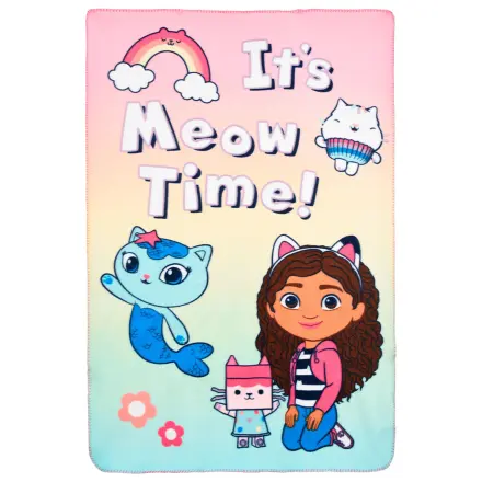 Gabby's Dollhouse Meow Time fleece blanket product photo