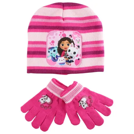 Gabi's Dollhouse Paws Kids Hat + Gloves Set product photo