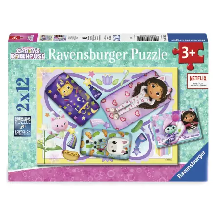 Gabbys Dollhouse puzzle 2x12pcs product photo