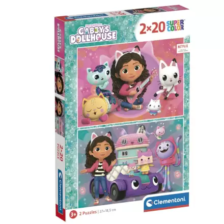 Gabbys Dollhouse puzzle 2x20pcs termékfotója