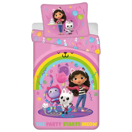 Gabi Dollhouse Rainbow Party Duvet Cover product photo