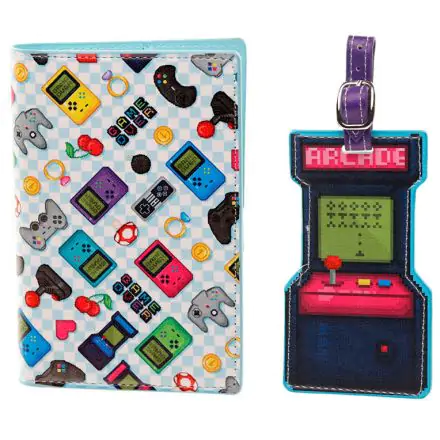 Game Over passport holder and luggage tag set product photo