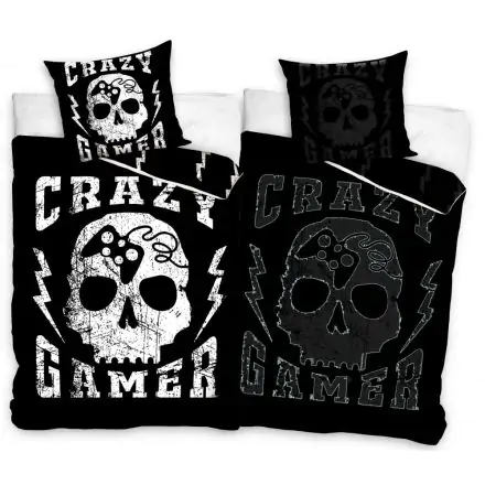 Gamer Glow-in-the-Dark Duvet Cover 140x200cm, 70x90cm product photo