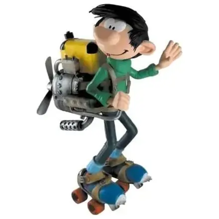 Gaston Lagaffe Motor on roller skates Statue 18cm product photo