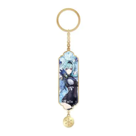 Genshin Impact Character Drawing Card Metal Keychain Eula product photo