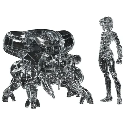 Ghost in the Shell PLAMAX minimum factory Plastic Model Kit Motoko Kusanagi with Fuchikoma: Thermoptic Camouflage Ver. 8 cm product photo
