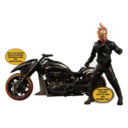 Ghost Rider Action Figure & Vehicle with Sound & Light Up 1/12 Ghost Rider & Hell Cycle termékfotója
