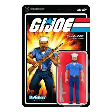 GI Joe ReAction Action Figure Blueshirt Mustache (Light Brown) Wave 2 10 cm product photo