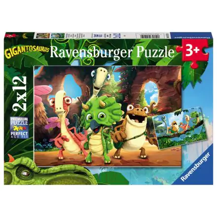 Gigantosaurous puzzle 2x12pcs product photo