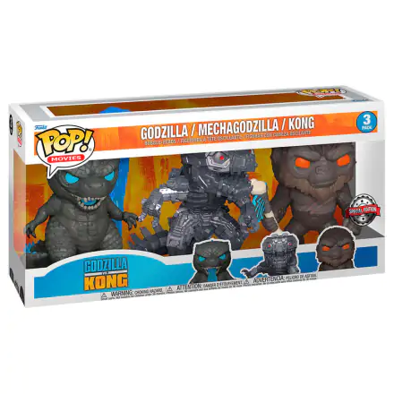 POP pack 3 figures Godzilla Vs Kong Exlcusive product photo