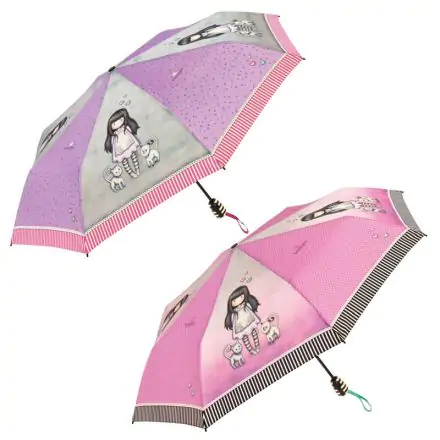 Gorjuss Tall Tails assorted automatic folding umbrella 54cm product photo