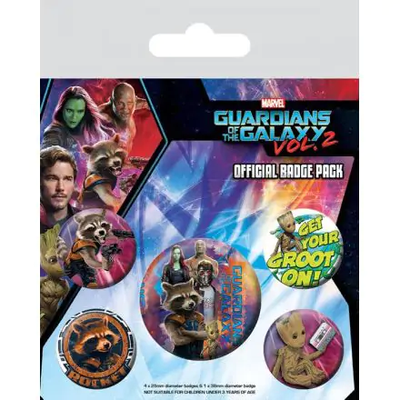 Guardians of the Galaxy Vol. 2 Pin-Back Buttons 5-Pack Rocket & Groot product photo