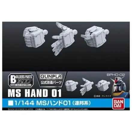 Gundam Builders Part HD 1/144 MS Hand 01 (E.F.S.F.) Model Kit product photo