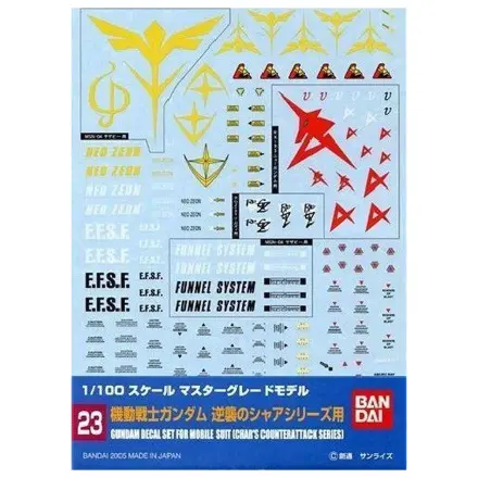 Gundam Decal 023 MG Multiuse Char's Counterattack product photo