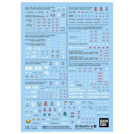 Gundam Decal 142 Gundam Seed Freedom Multiuse 2 Model Kit product photo