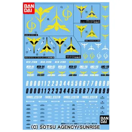 Gundam Gundam Decal 072 Char's Counterattack Zeon product photo