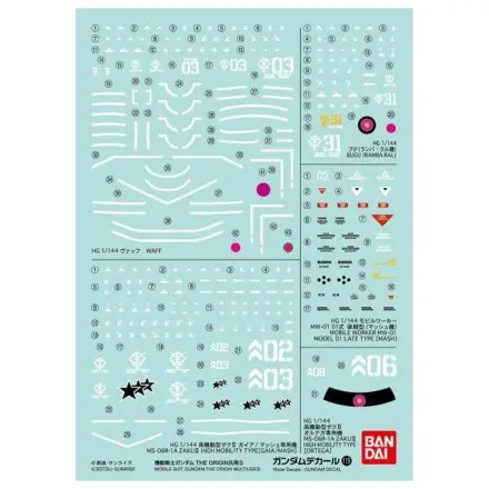 GUNDAM RG 1/144 Decal 119 The Origin Model Kit product photo