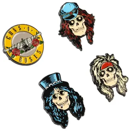 Guns N Roses set of 4 pins product photo