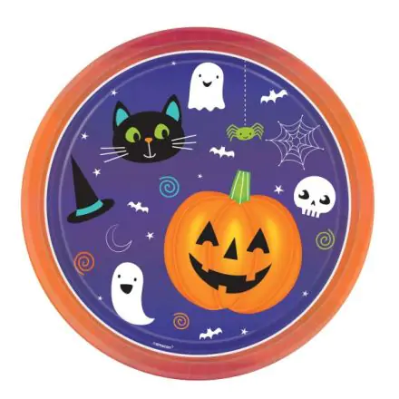 Halloween Paper Plates, 8 count, 23 cm product photo