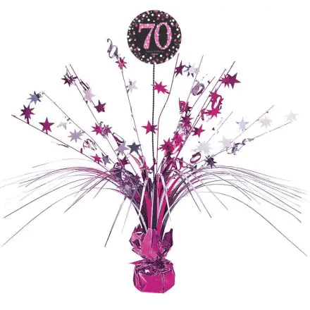 Happy Birthday Pink 70 Centerpiece 18 inches product photo