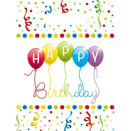 Happy Birthday Streamers Gift Bag 6-Count product photo